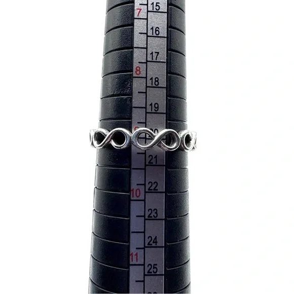 Pandora Sterling Silver Infinite Shine Infinity Band Stackable Ring Size 9 - Picture 3 of 3